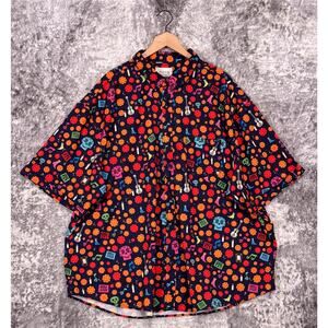 RSVLTS x Pixar Shirt 4XL Mens Disney Coco La Offrenda Short Sleeve Button